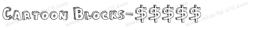 Cartoon Blocks字体转换
